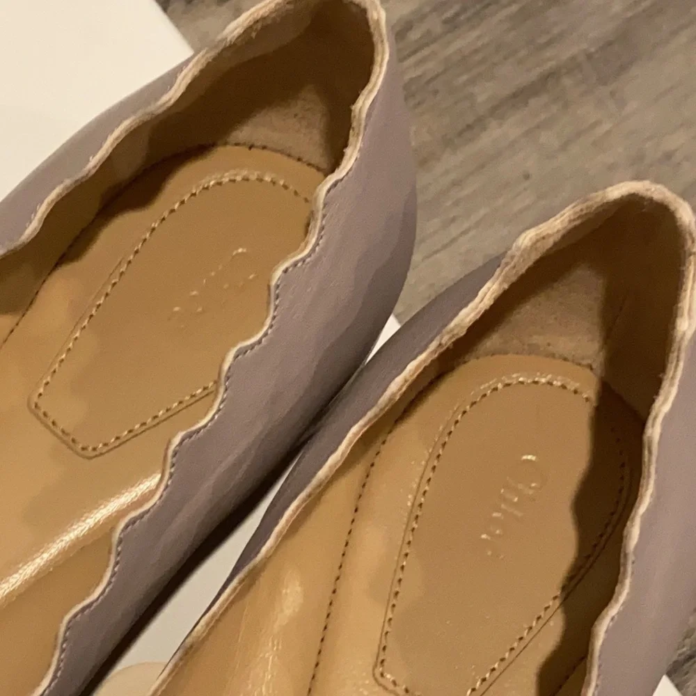 😍 Chloe Lauren Leather Ballet Flats Shoes NEW! - Picture 9 of 16